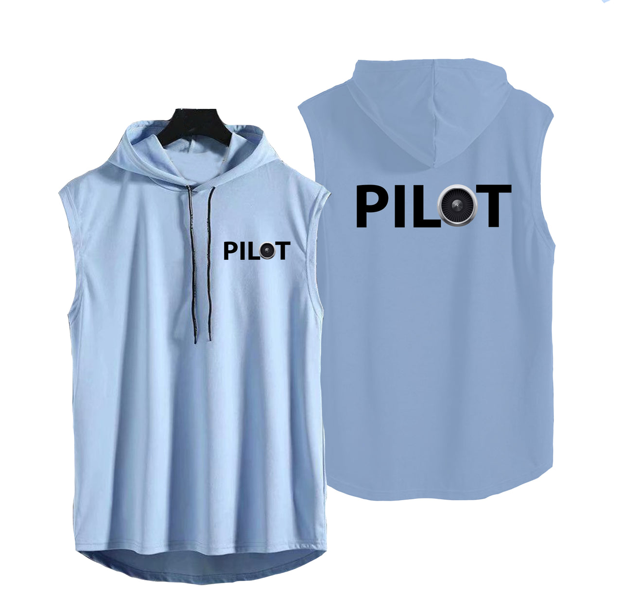 Pilot & Jet Engine Designed Hooded Tank Tops