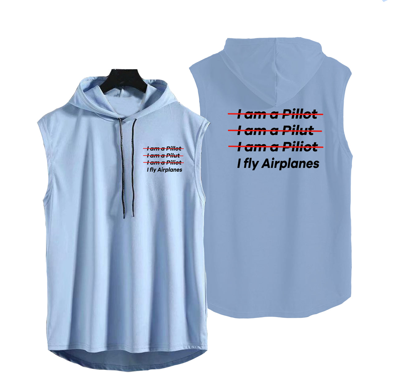 I Fly Airplanes Designed Hooded Tank Tops