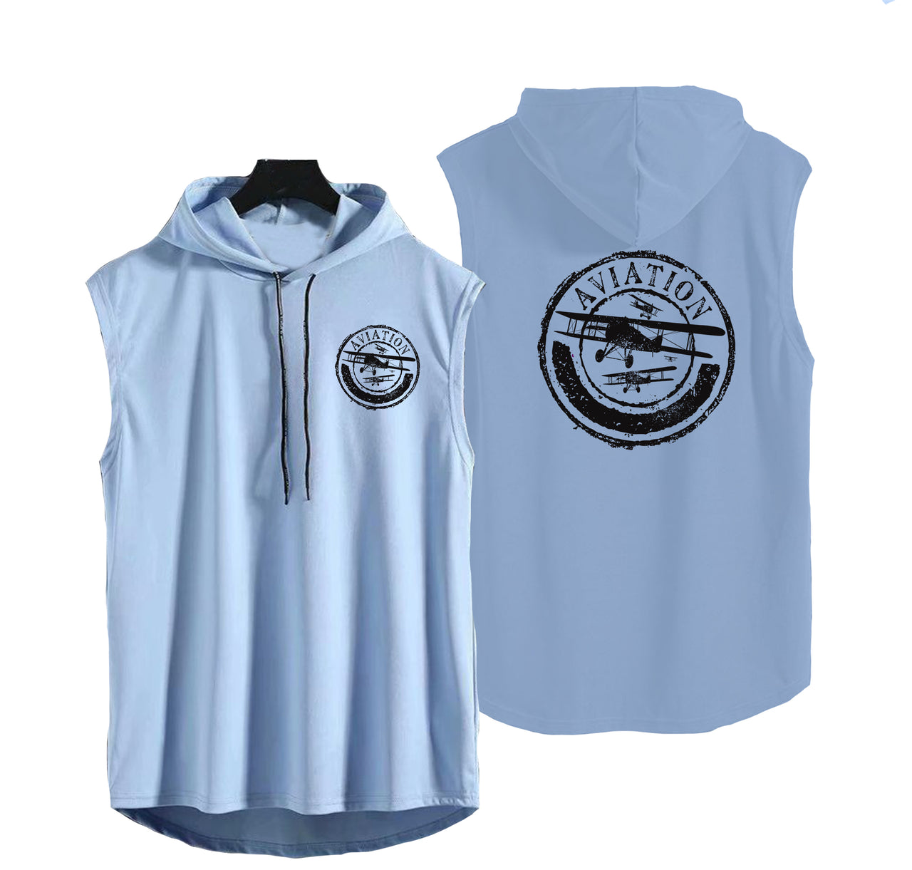 Aviation Lovers Designed Hooded Tank Tops