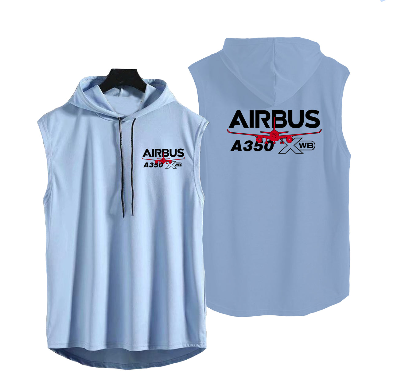 Amazing Airbus A350 XWB Designed Hooded Tank Tops