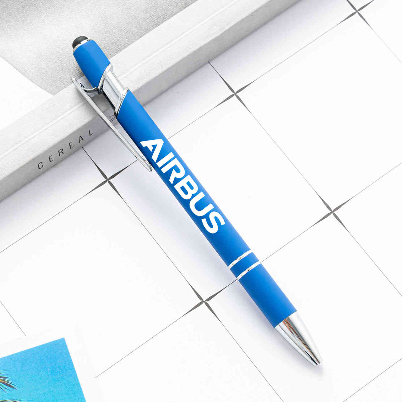 Airbus & Text Designed Ballpens Capacitive Screen Touch Pens