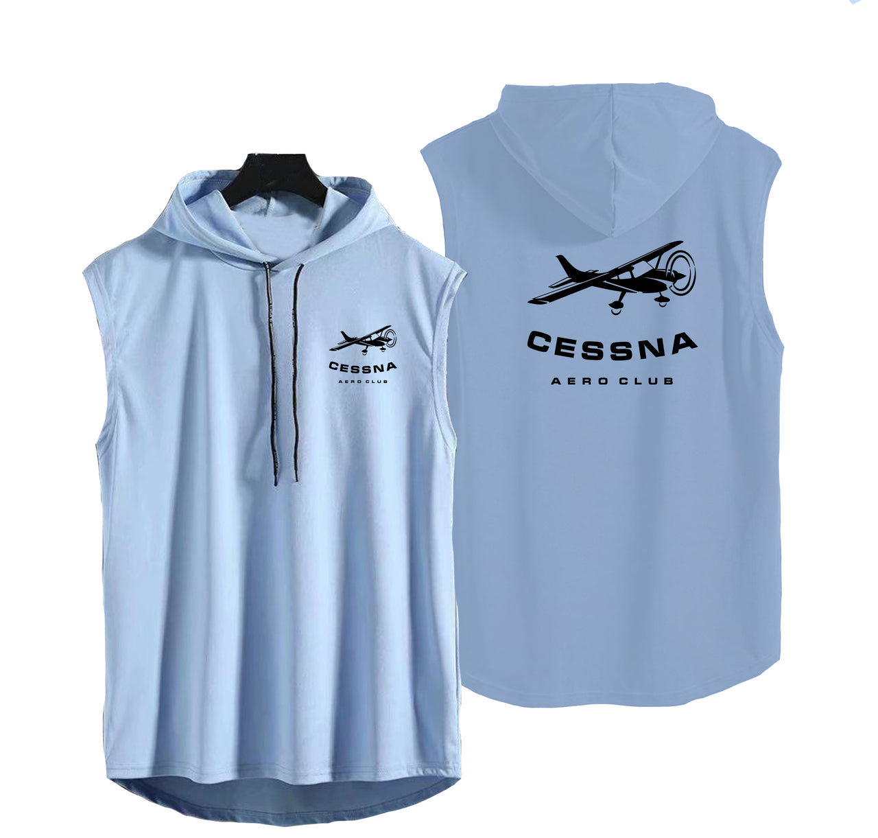 Cessna Aeroclub Designed Hooded Tank Tops