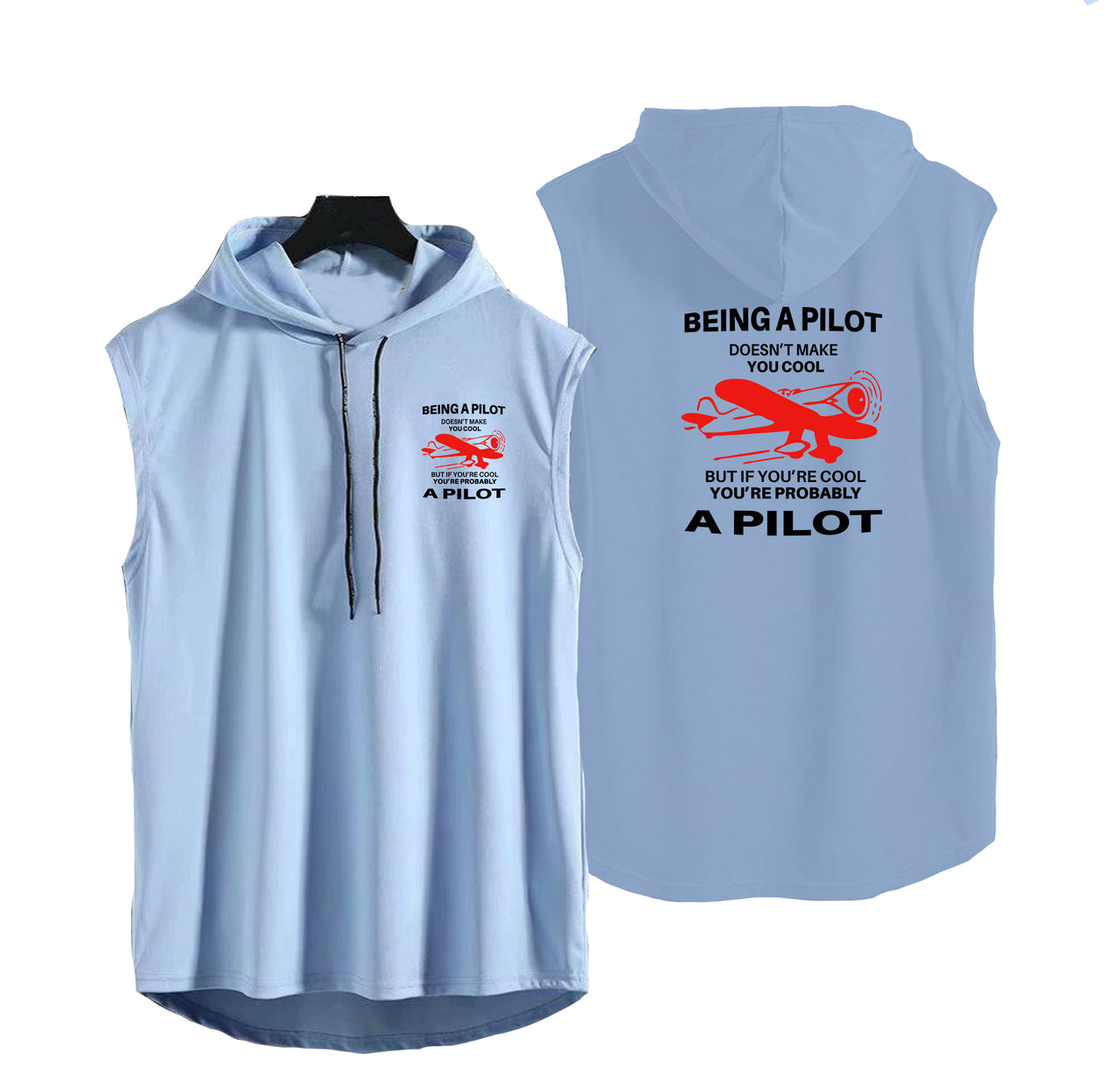 If You're Cool You're Probably a Pilot Designed Hooded Tank Tops