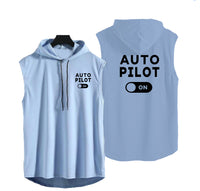 Thumbnail for Auto Pilot ON Designed Hooded Tank Tops