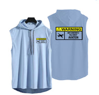 Thumbnail for Warning May Constantly Talk About Aviation Designed Hooded Tank Tops