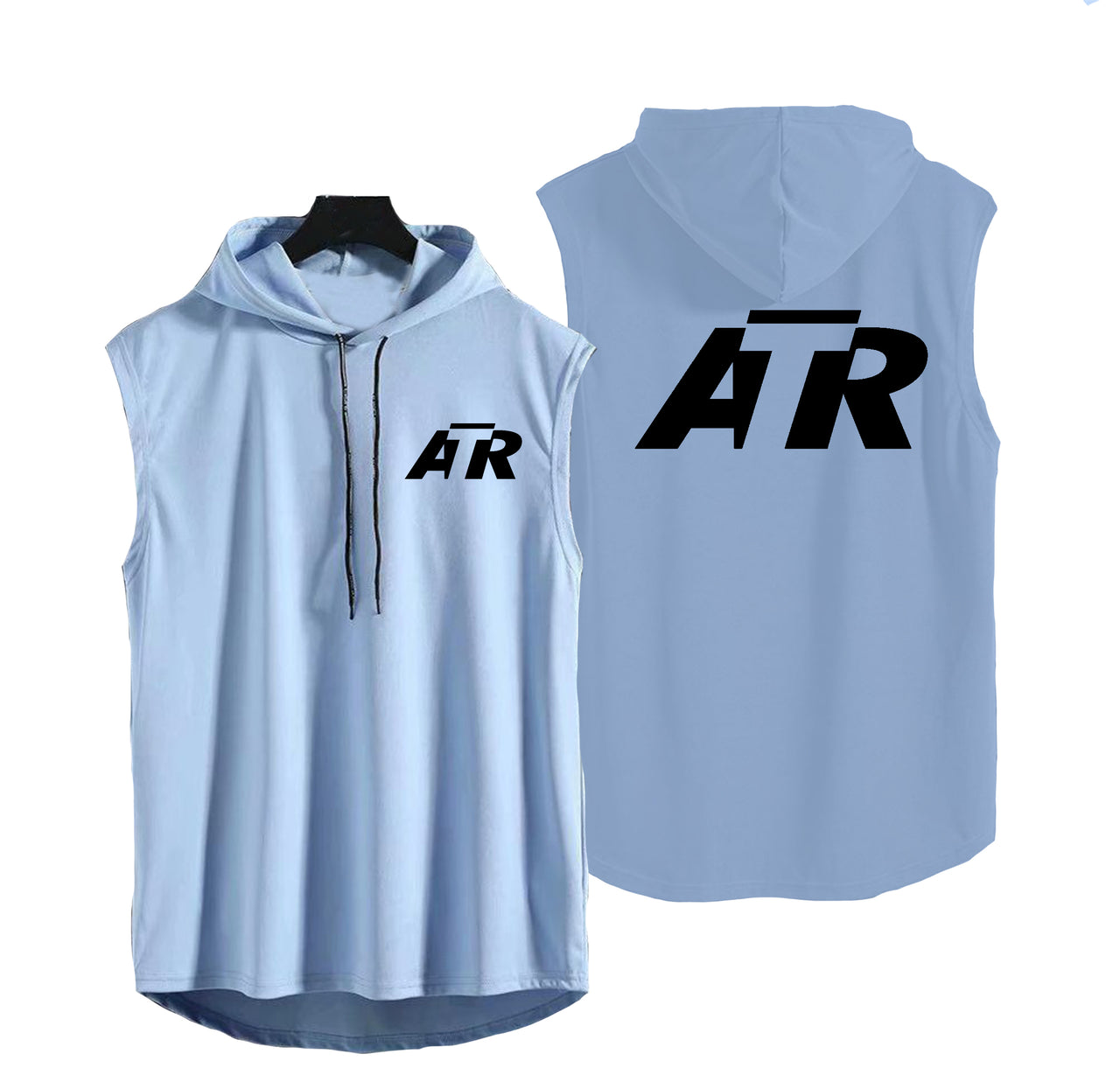 ATR & Text Designed Hooded Tank Tops