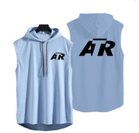 Thumbnail for ATR & Text Designed Hooded Tank Tops