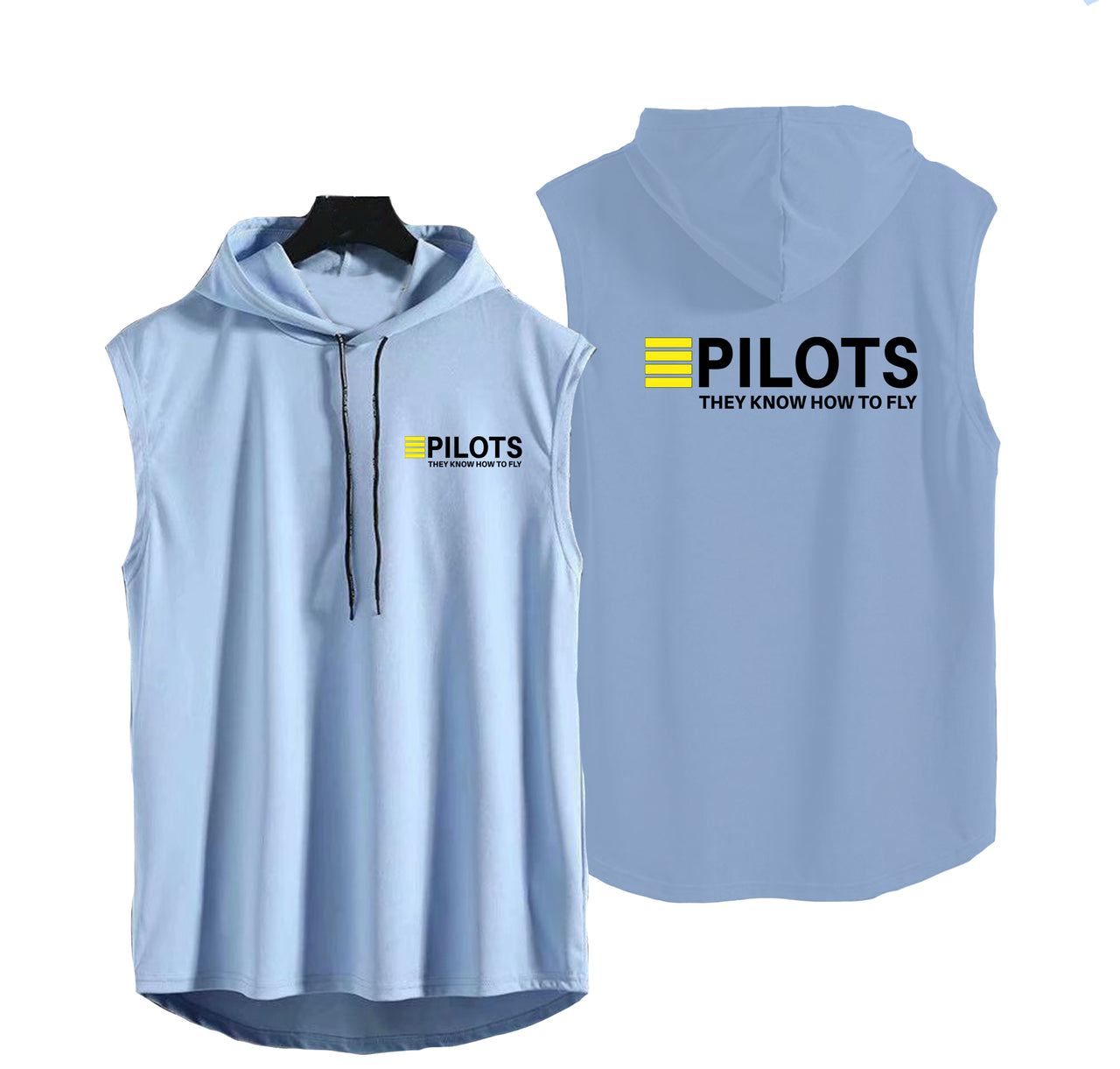 Pilots They Know How To Fly Designed Hooded Tank Tops