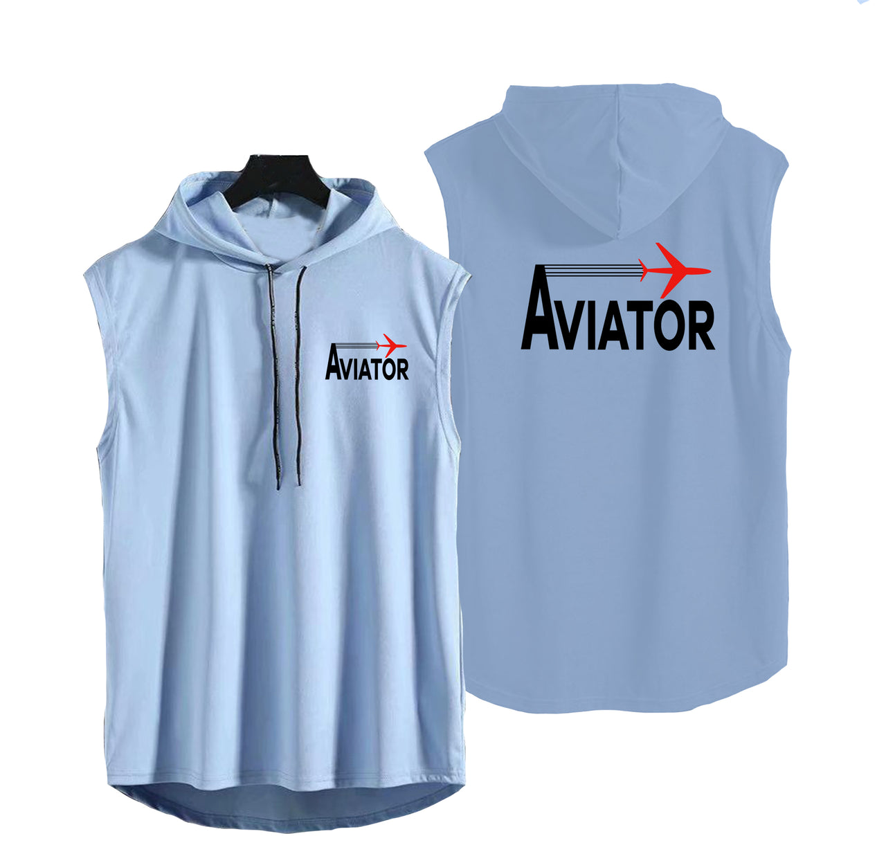 Aviator Designed Hooded Tank Tops