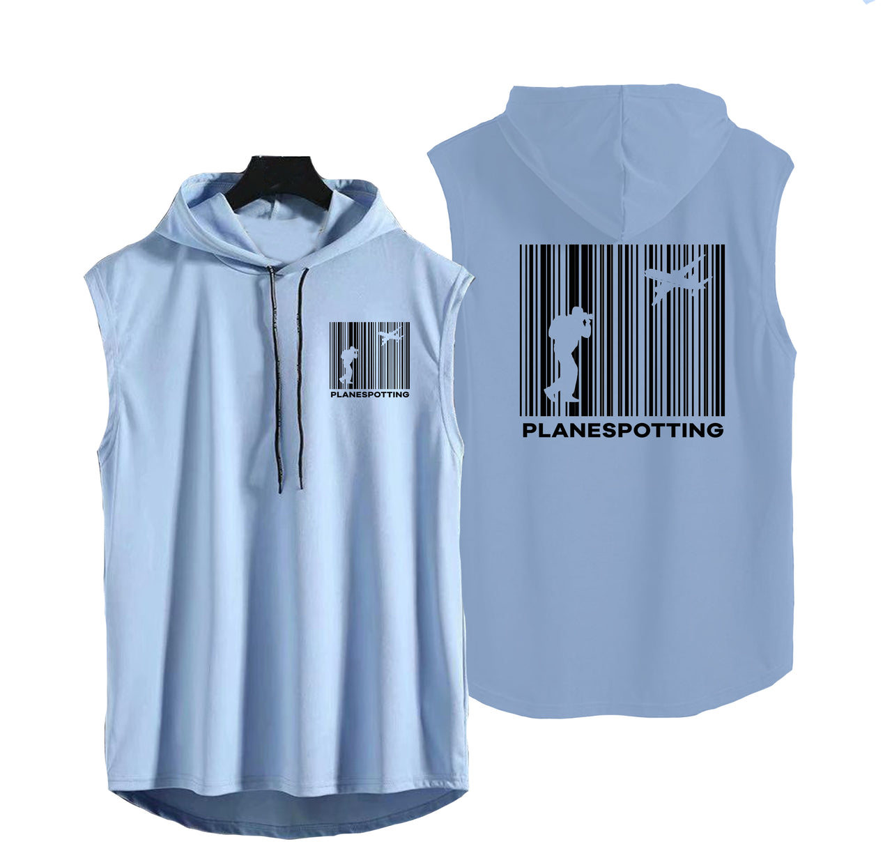 Planespotting Designed Hooded Tank Tops