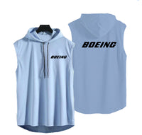 Thumbnail for Boeing & Text Designed Hooded Tank Tops