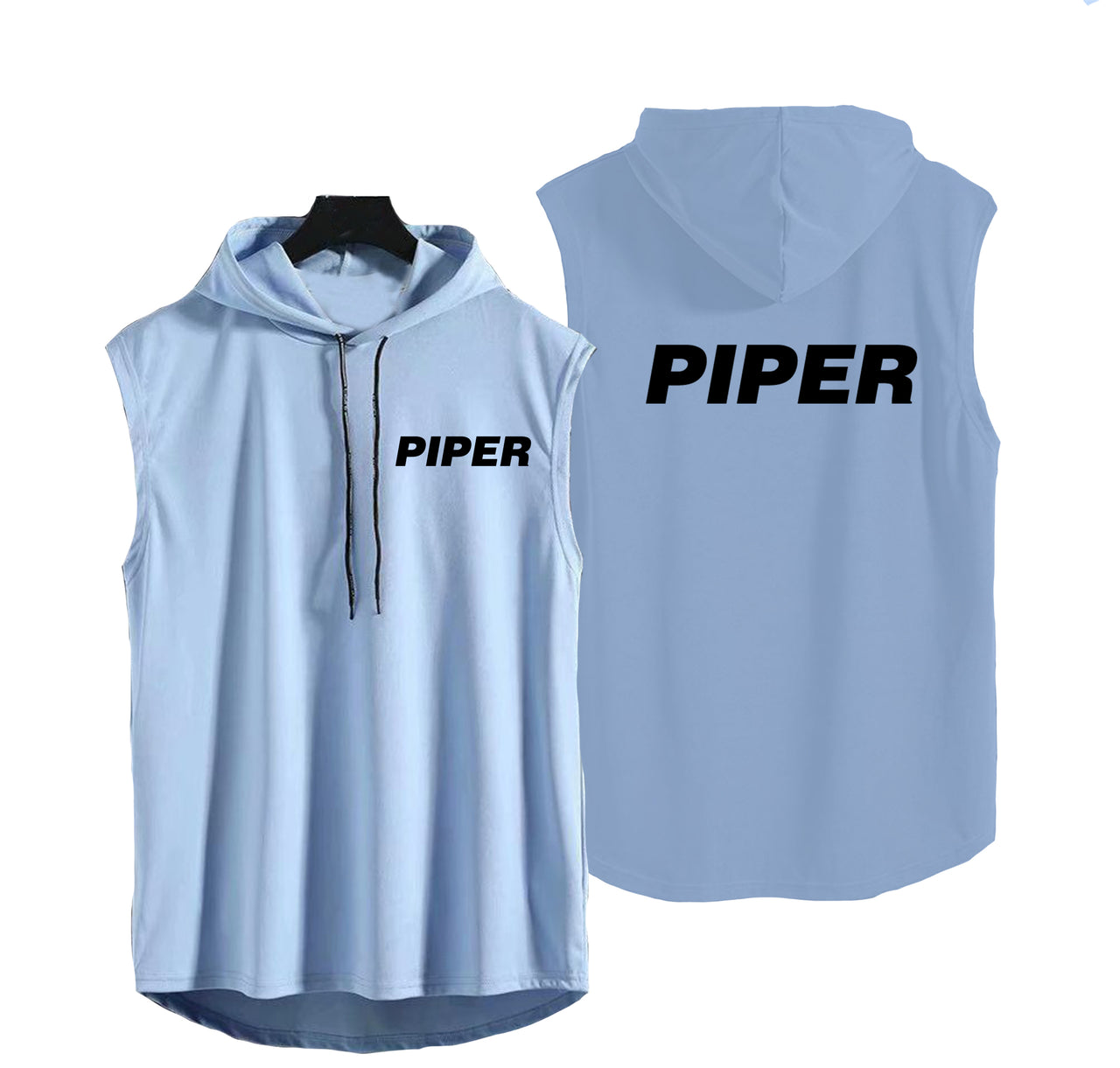 Piper & Text Designed Hooded Tank Tops