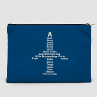 Thumbnail for Airplane Shape Aviation Alphabet Designed Zipper Pouch