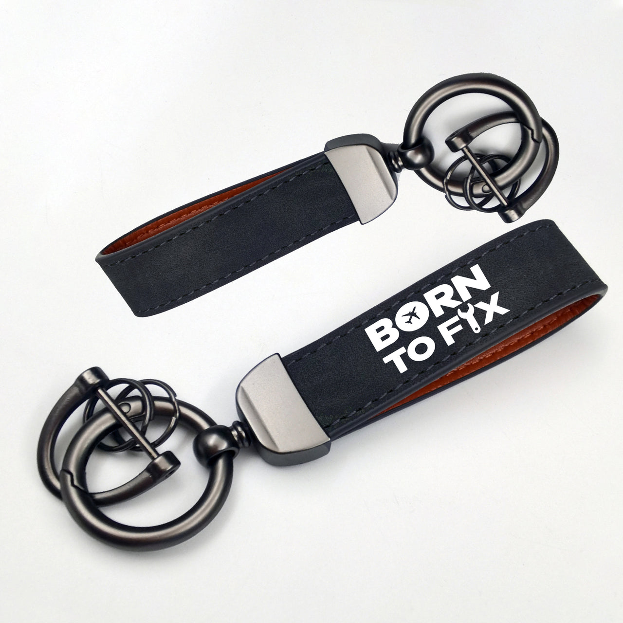 Born To Fix Airplanes Design Horseshoe Buckle Key Chains