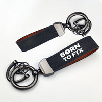 Thumbnail for Born To Fix Airplanes Design Horseshoe Buckle Key Chains