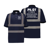 Thumbnail for Pilot [Noun] Designed Reflective Polo T-Shirts