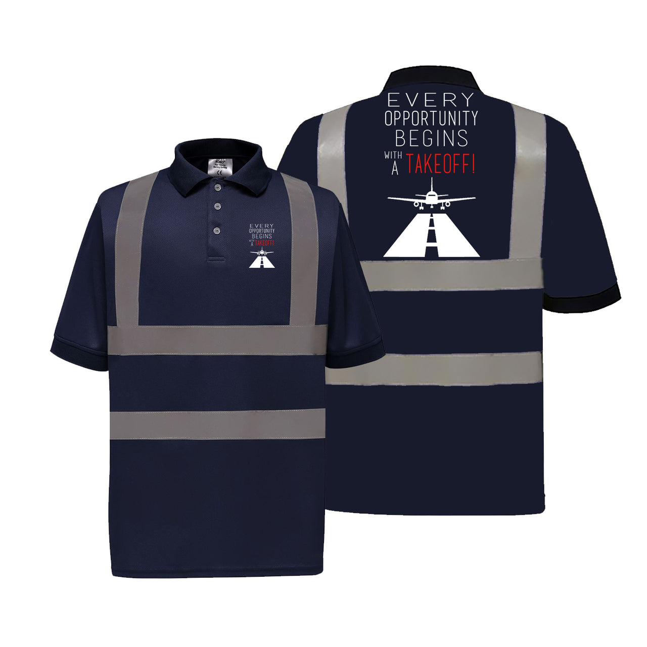 Every Opportunity Designed Reflective Polo T-Shirts