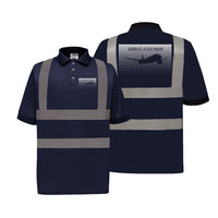 Thumbnail for Airbus A350XWB & Dots Designed Reflective Polo T-Shirts