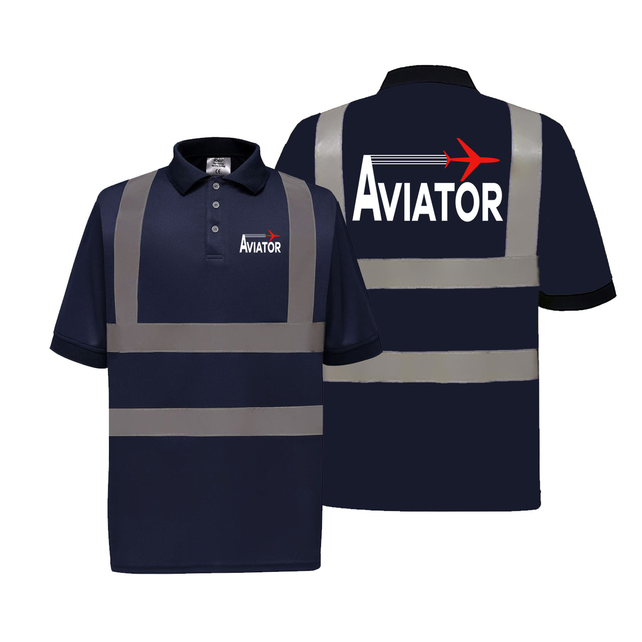 Aviator Designed Reflective Polo T-Shirts