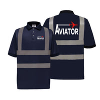 Thumbnail for Aviator Designed Reflective Polo T-Shirts