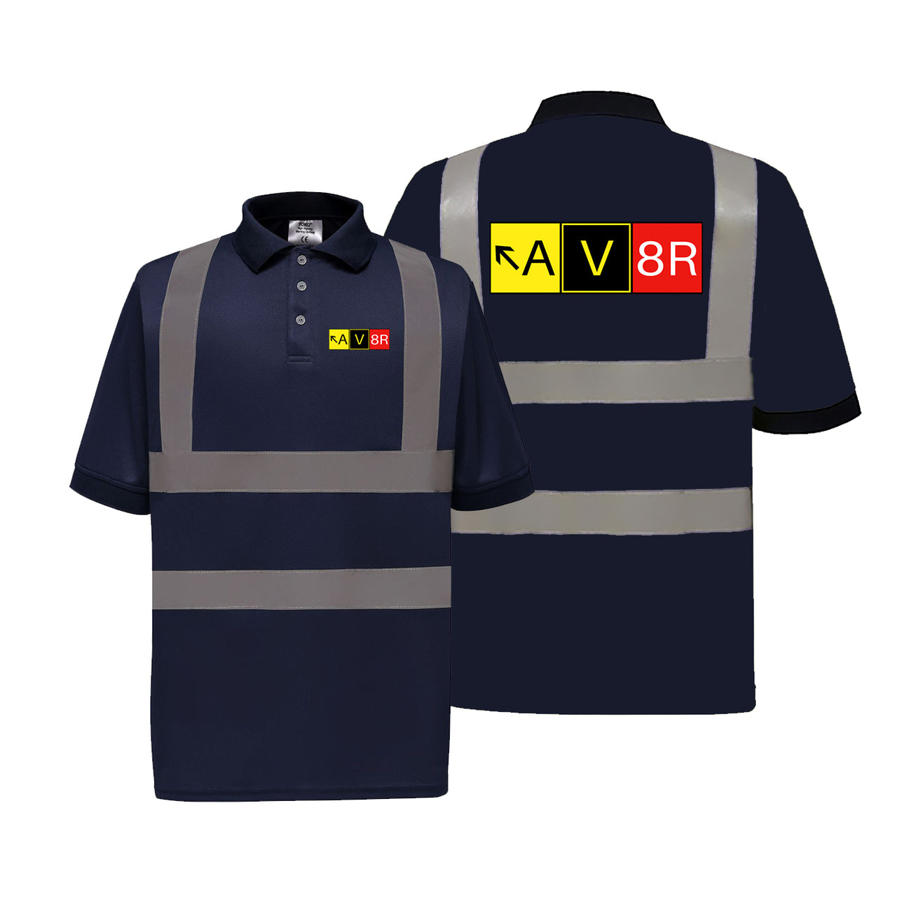 AV8R Designed Reflective Polo T-Shirts