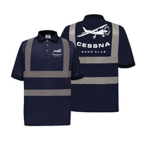 Thumbnail for Cessna Aeroclub Designed Reflective Polo T-Shirts