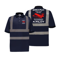 Thumbnail for If You're Cool You're Probably a Pilot Designed Reflective Polo T-Shirts