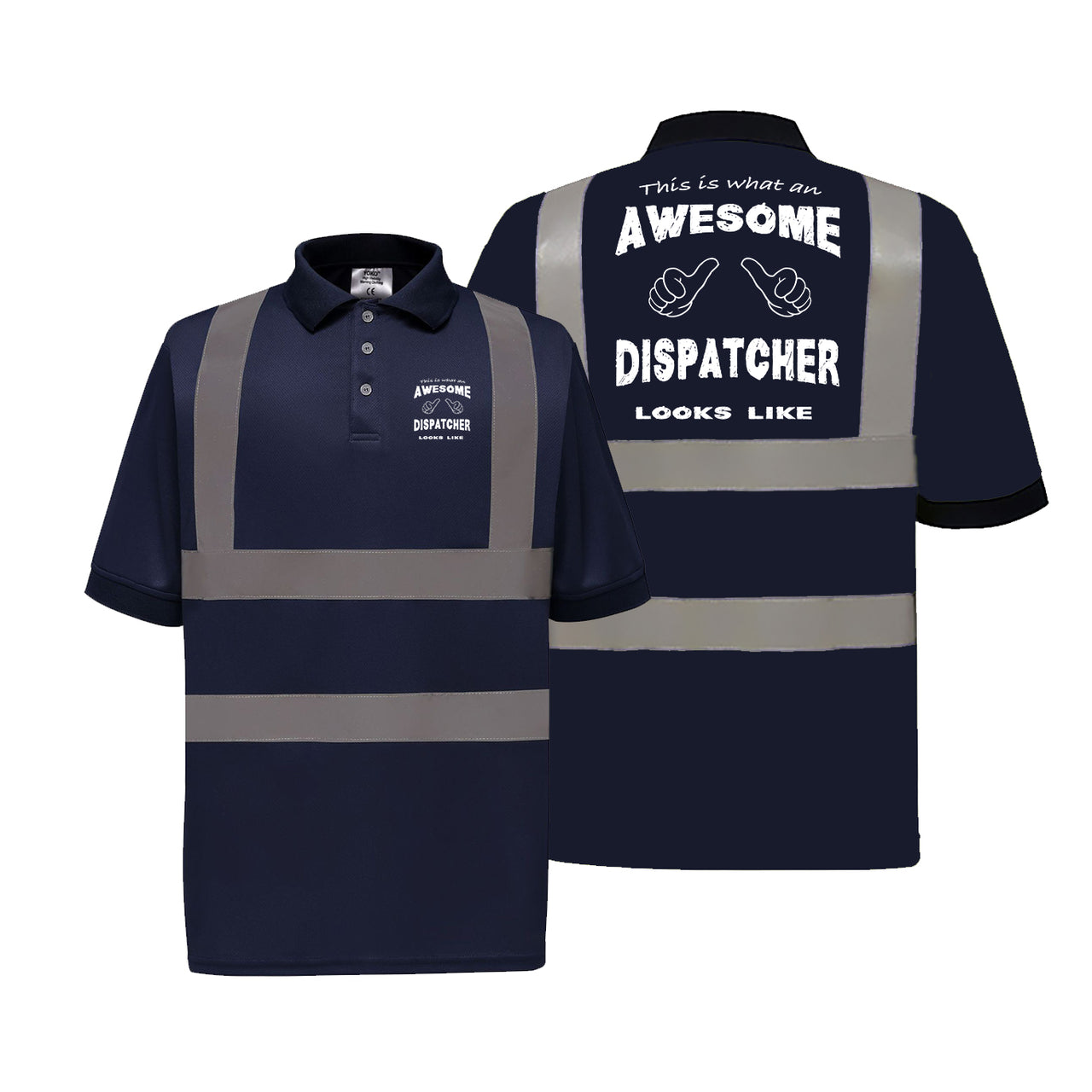 Dispatcher Designed Reflective Polo T-Shirts