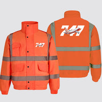 Thumbnail for Super Boeing 747 Intercontinental Designed Reflective Winter Jackets