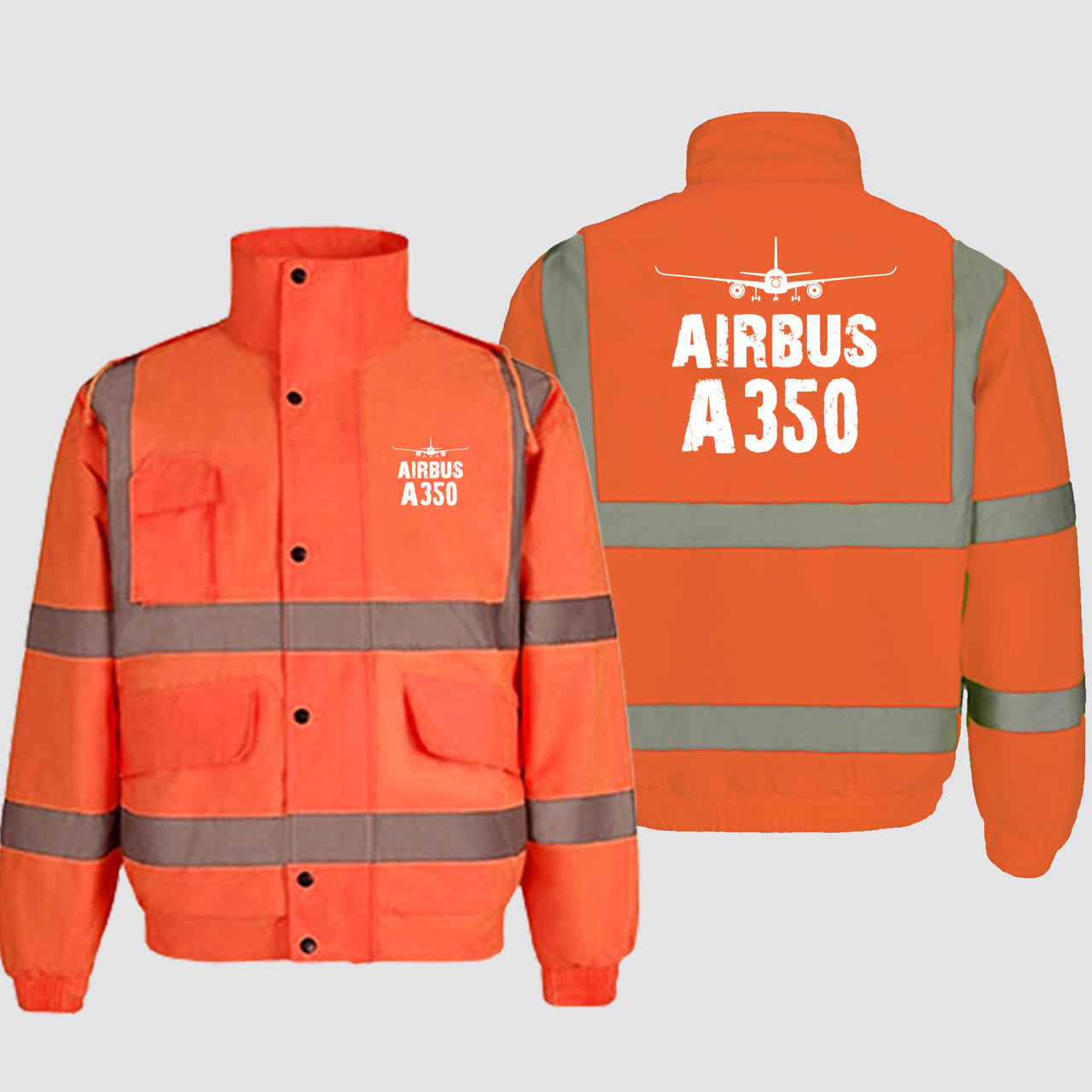 Airbus A350 & Plane Designed Reflective Winter Jackets