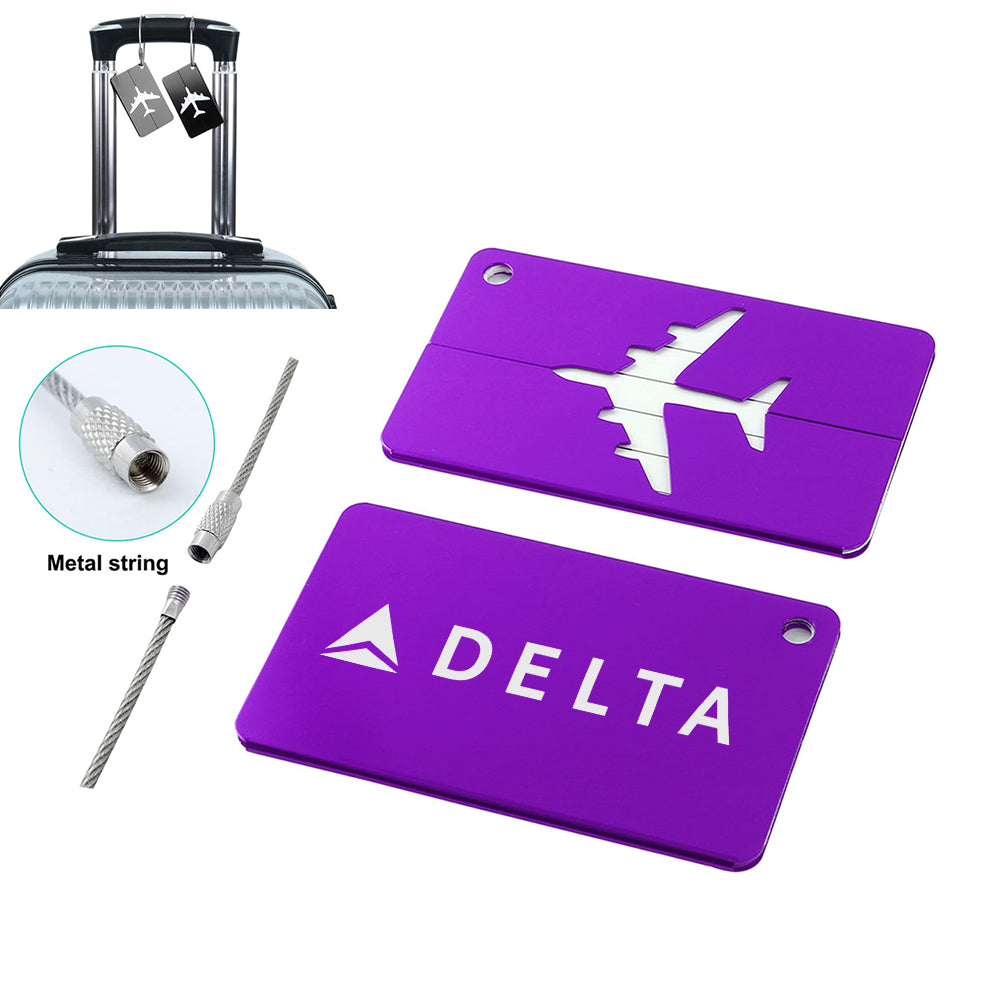 Delta Air Lines Designed Aluminum Luggage Tags