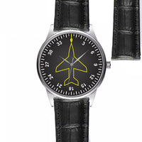 Thumbnail for Airplane Instruments (Heading) Designed Fashion Leather Strap Watches