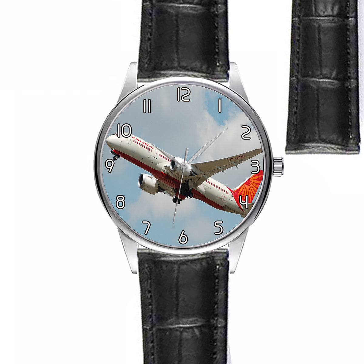 Air India's Boeing 787 Designed Fashion Leather Strap Watches