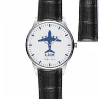 Thumbnail for Airbus A400M Designed Fashion Leather Strap Watches