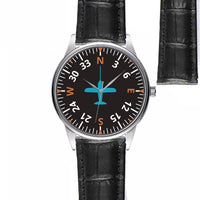 Thumbnail for Airplane Instruments (Heading) 2 Designed Fashion Leather Strap Watches