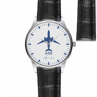 Thumbnail for Airbus A350 Designed Fashion Leather Strap Watches