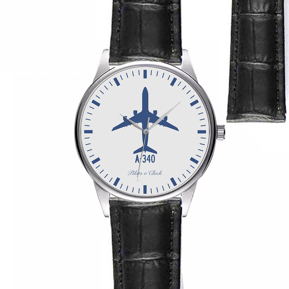 Airbus A340 Designed Fashion Leather Strap Watches