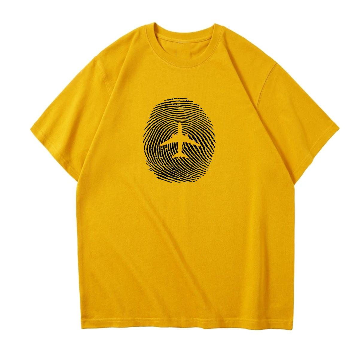 Aviation Finger Print Designed Relax Fit T-Shirts