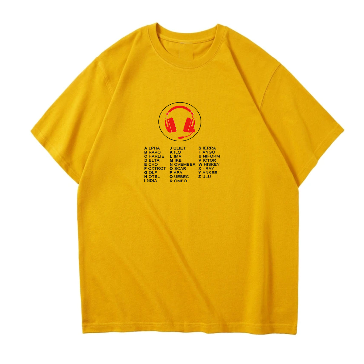 Aviation Alphabet 3 Designed Relax Fit T-Shirts