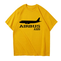 Thumbnail for Airbus A320 Printed Designed Relax Fit T-Shirts