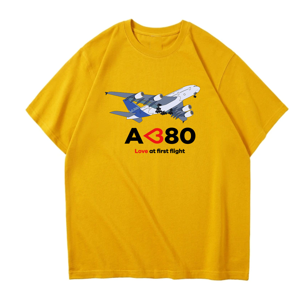 Airbus A380 Love at first flight Designed Relax Fit T-Shirts