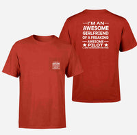 Thumbnail for I am an Awesome Girlfriend Designed Pocket T-Shirts