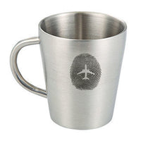 Thumbnail for Aviation Finger Print Designed Stainless Steel Coffee Mugs