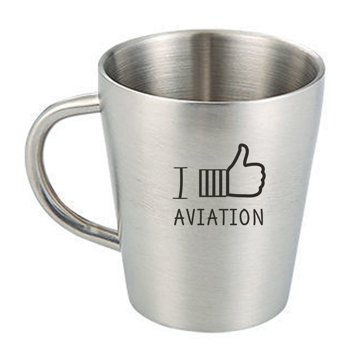 I Like Aviation Designed Stainless Steel Coffee Mugs