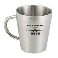 Thumbnail for Gulfstream G650 & Plane Designed Stainless Steel Coffee Mugs