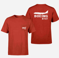 Thumbnail for Boeing 737 Printed Designed Pocket T-Shirts