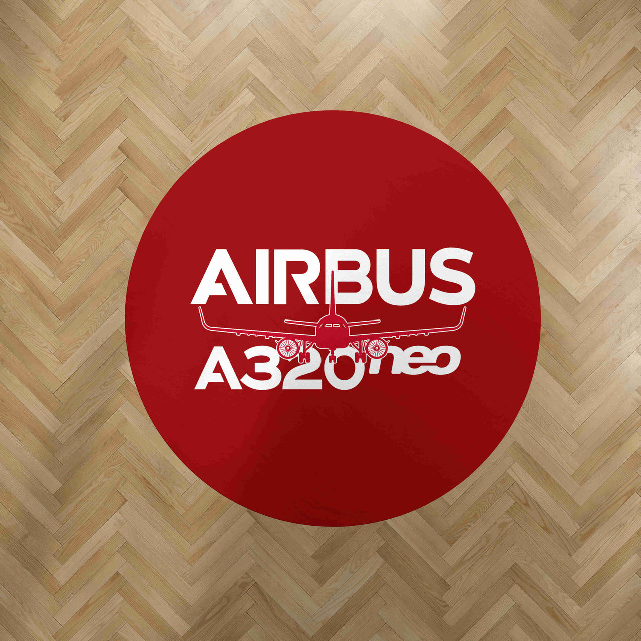 Amazing Airbus A320neo Designed Carpet & Floor Mats (Round)