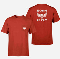 Thumbnail for Born To Fly SKELETON Designed Pocket T-Shirts