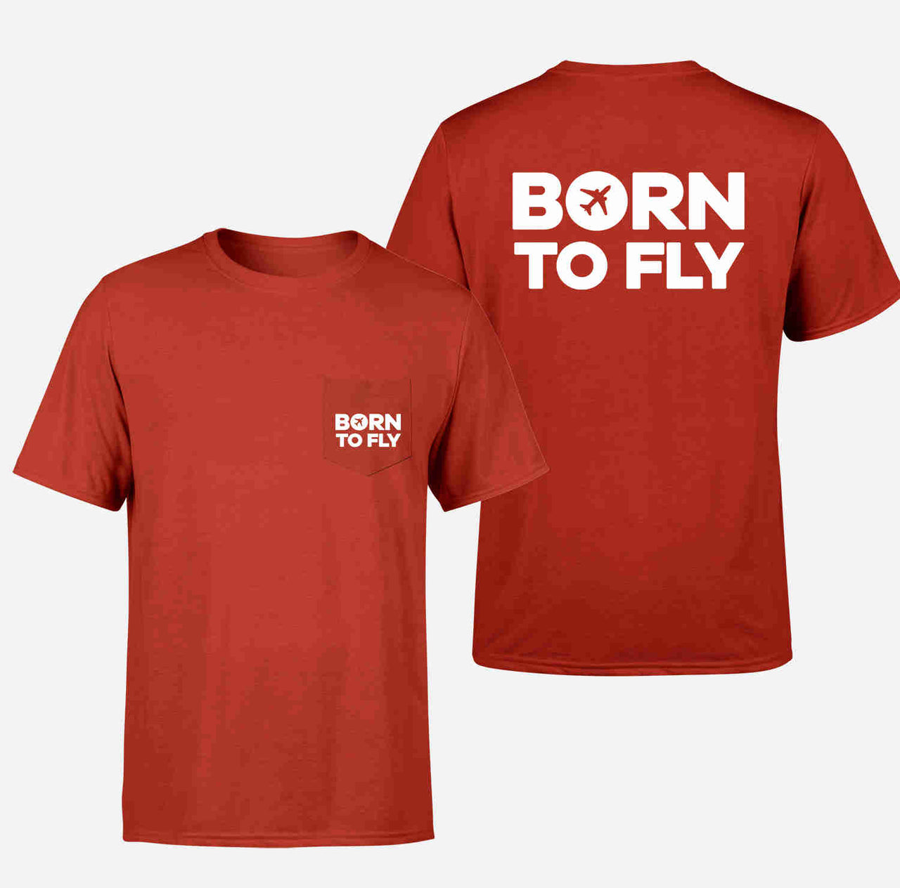 Born To Fly Special Designed Pocket T-Shirts