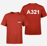 Thumbnail for A321 Flat Text Designed Pocket T-Shirts